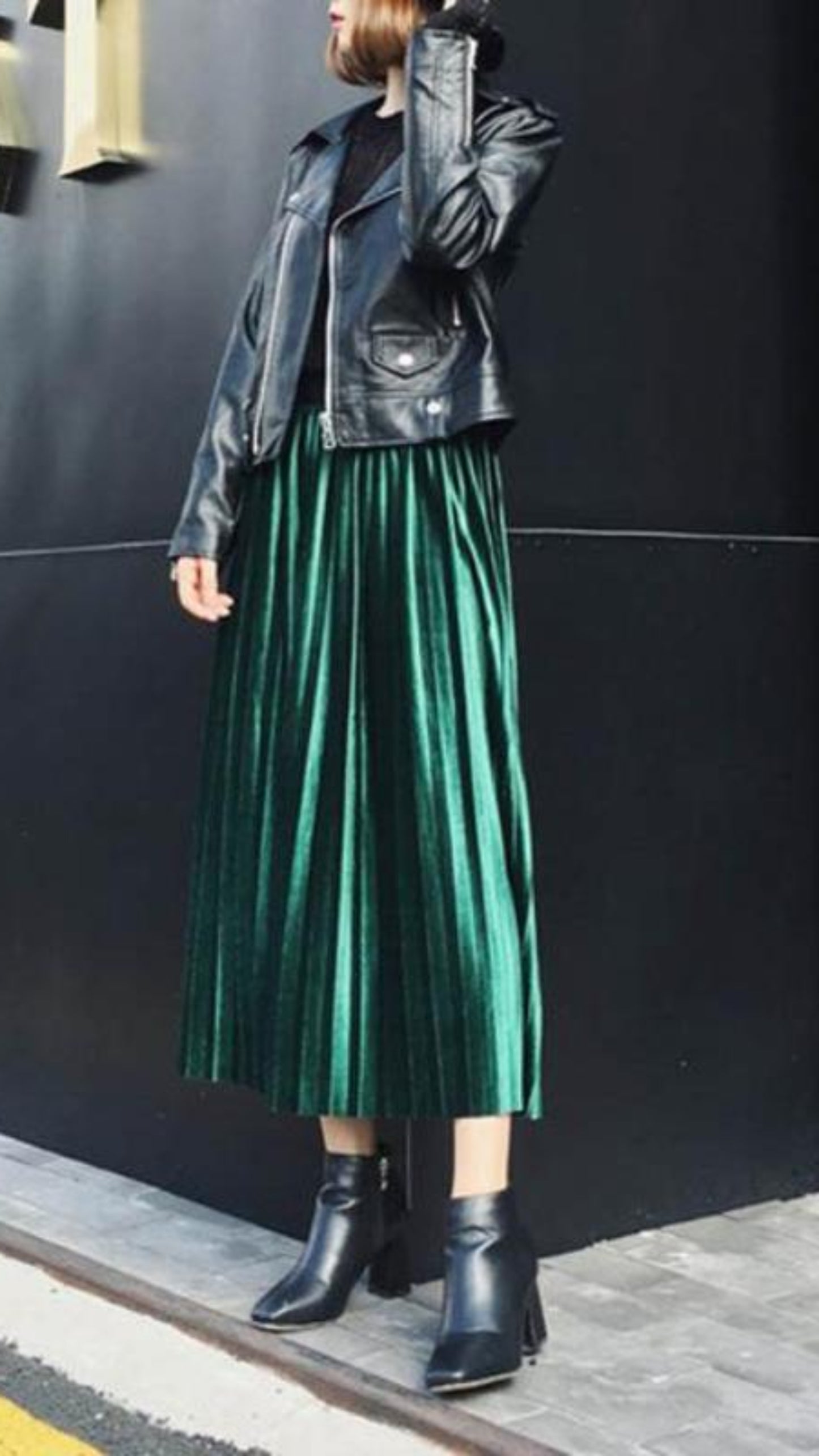 Long Metallic Silver Maxi Pleated High Waist Skirt - Easy Pickins Store