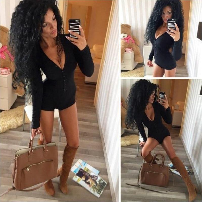 Long Sleeve Deep V Neck Stretch Short Pajama - Easy Pickins Store