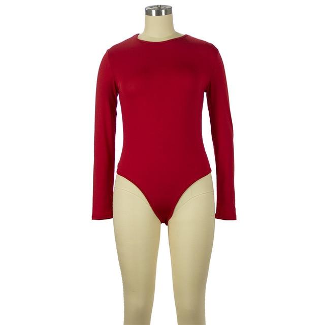 Long Sleeve Slim Bottoming Romper - Easy Pickins Store
