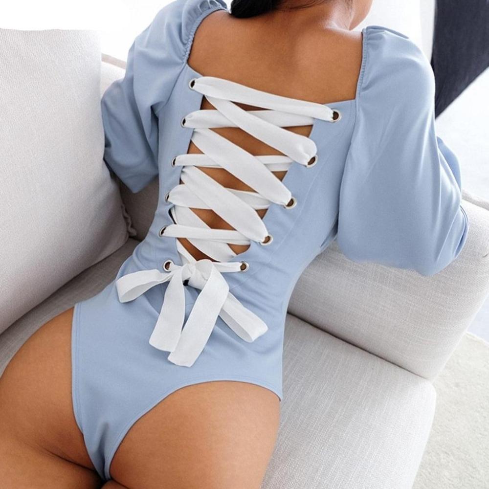 Long Sleeve Squad Neck Bodysuit - Easy Pickins Store