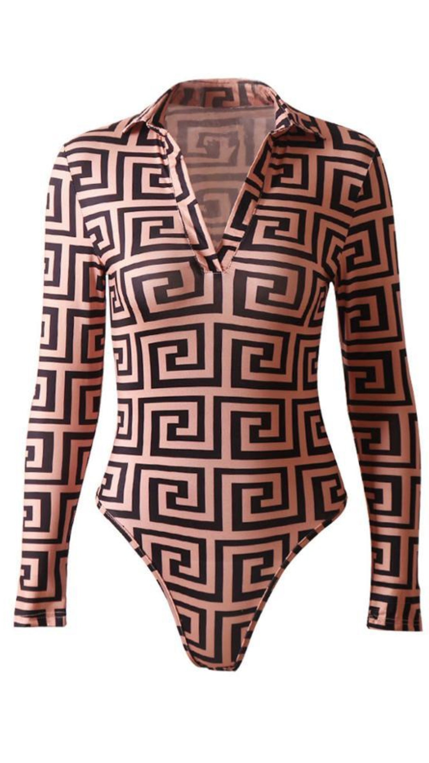 Long Sleeve V Neck Romper - Easy Pickins Store