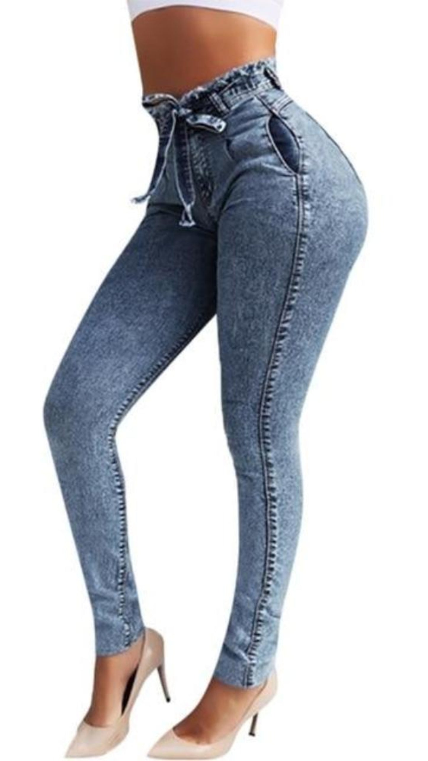 Loose Denim Casual Small Feet Slim Fit Jeans - Easy Pickins Store