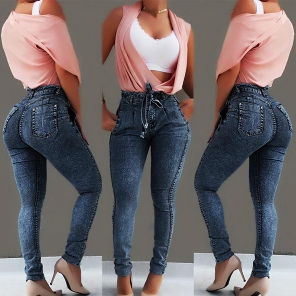Loose Denim Casual Small Feet Slim Fit Jeans - Easy Pickins Store