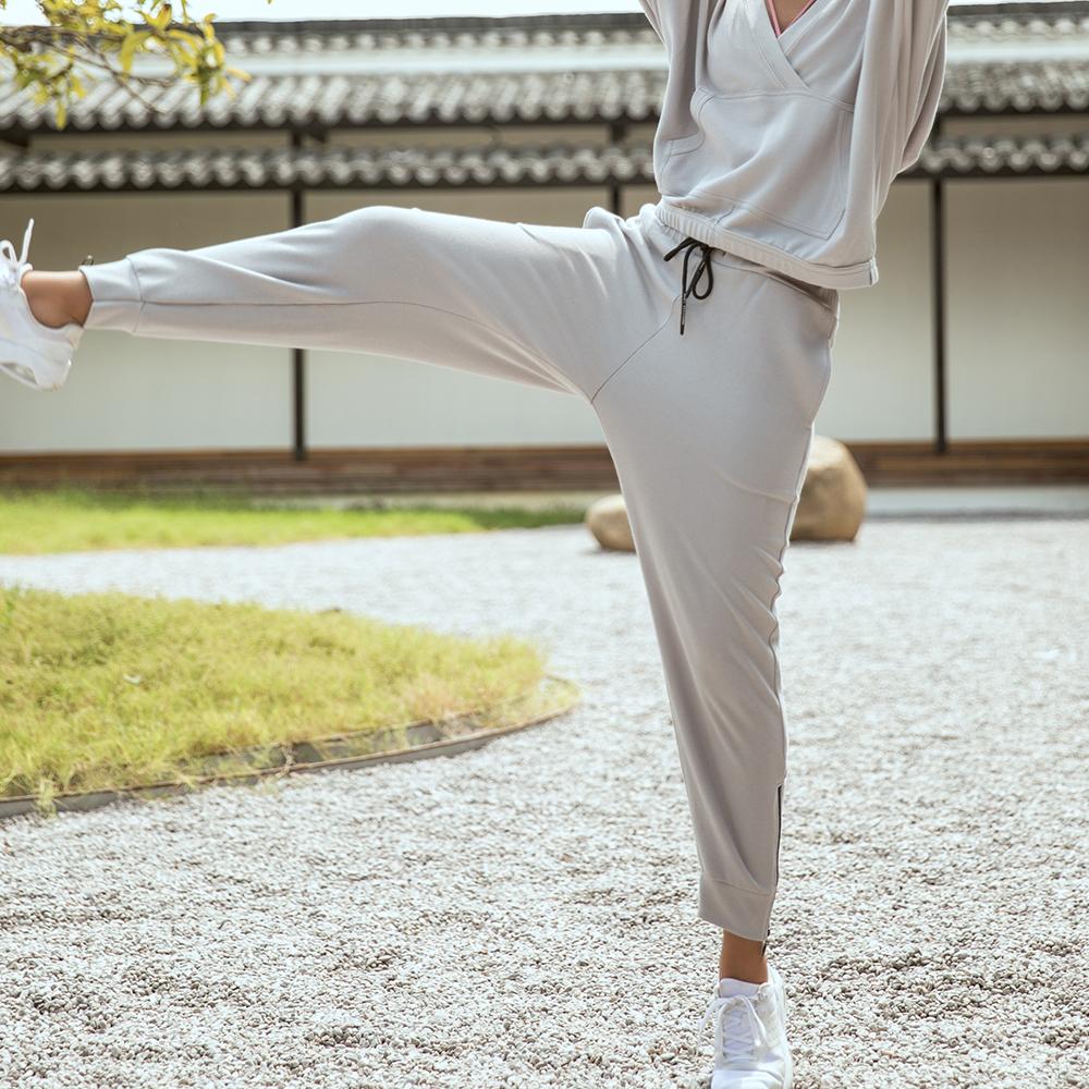 Loose Harem Elastic Waistband with Drawstring Thin Ankle Length Running Sports Quick Dry Solid Pants - Easy Pickins Store