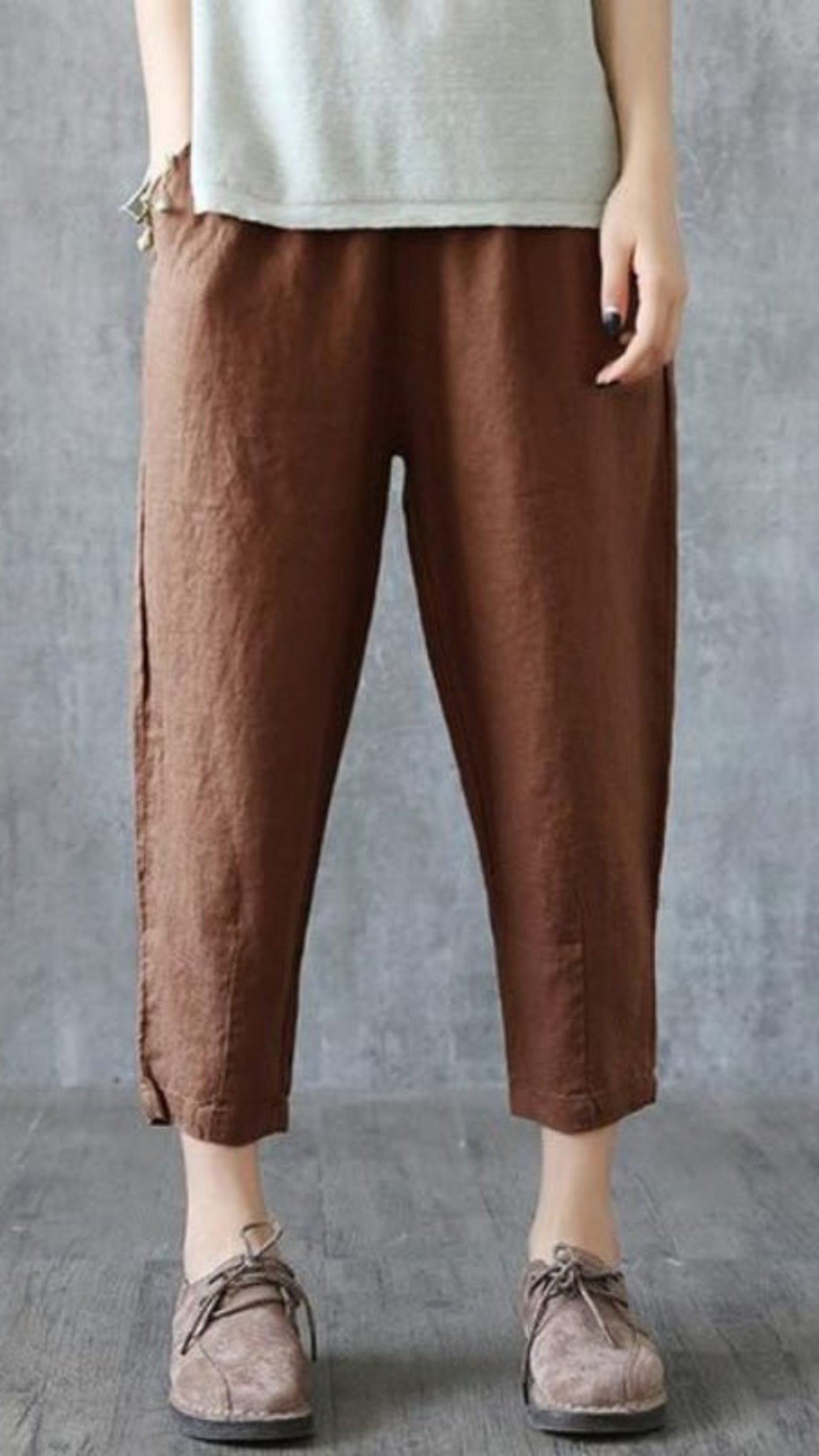 Loose Harem High Waist Stripe Pocket Pants - Easy Pickins Store