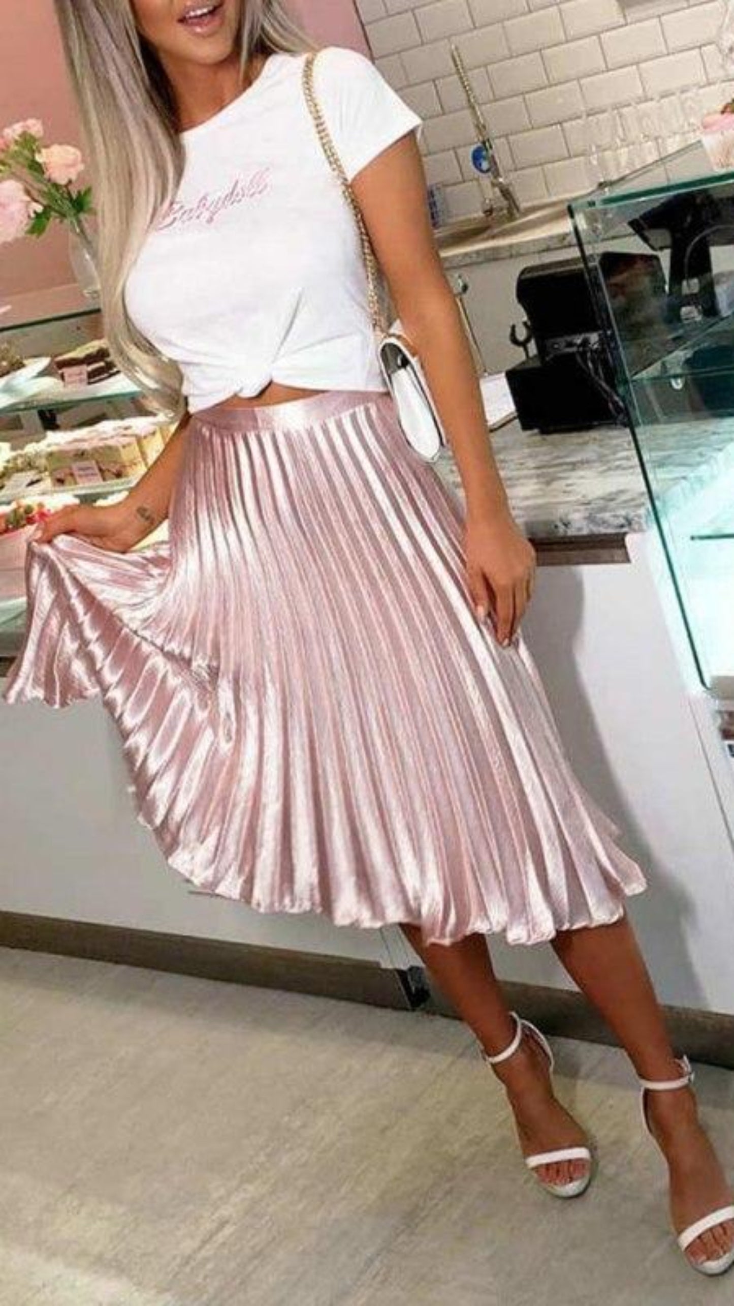 Low Cut Wrinkle Waist Elegant Sling Slim Skirt - Easy Pickins Store