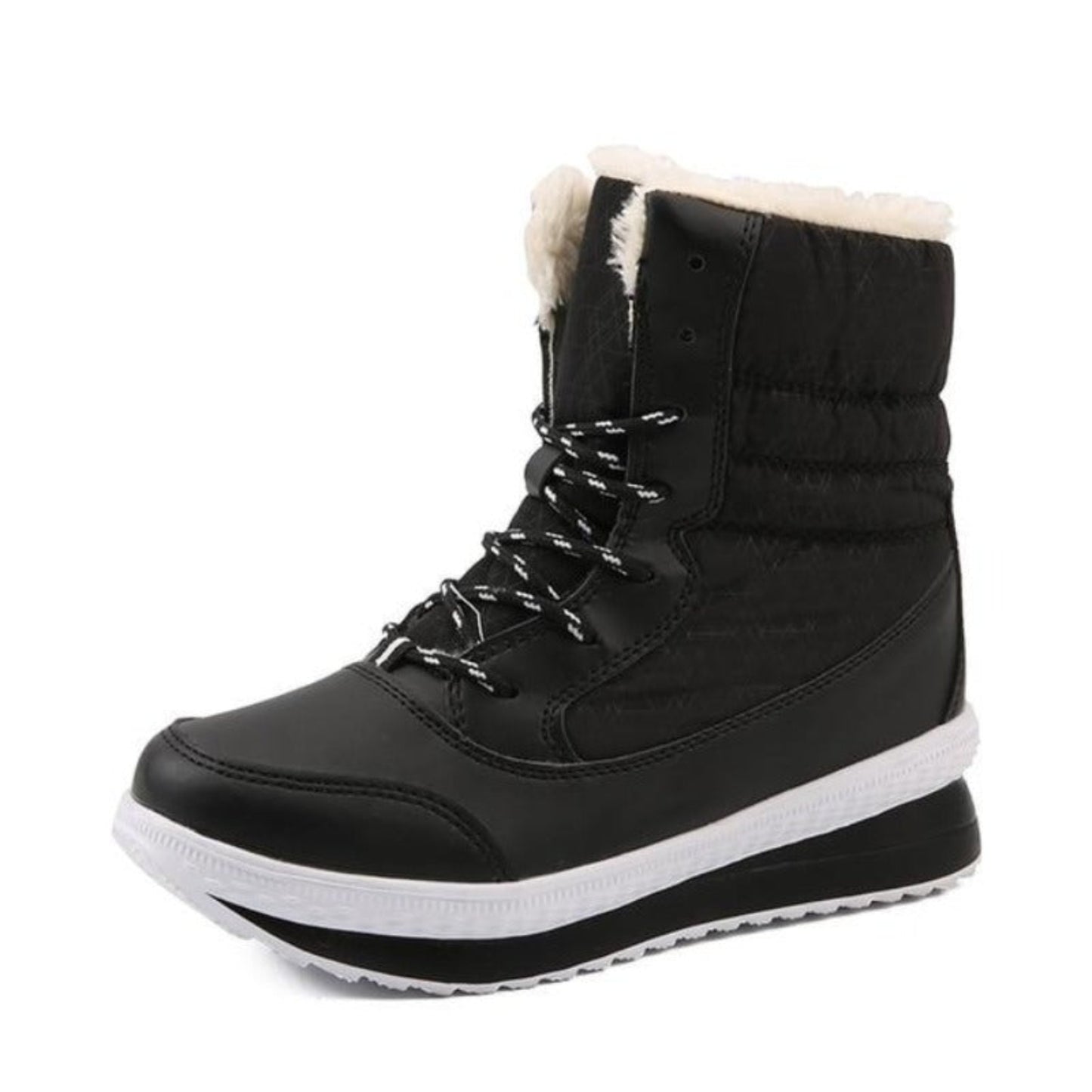 Mid Calf Waterproof Plush Ankle Boots - Easy Pickins Store