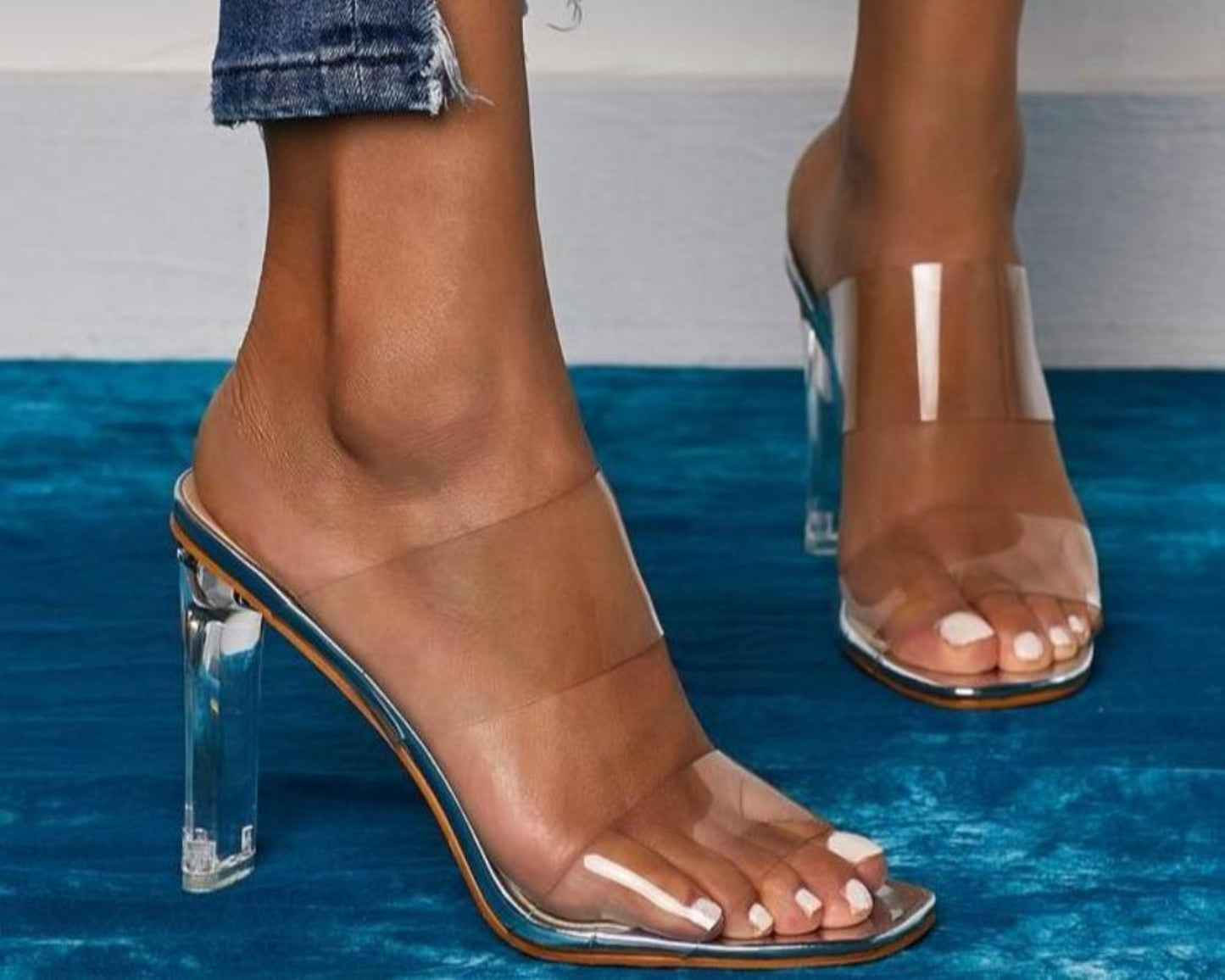 Open Toes High Heels Crystal Slippers - Easy Pickins Store