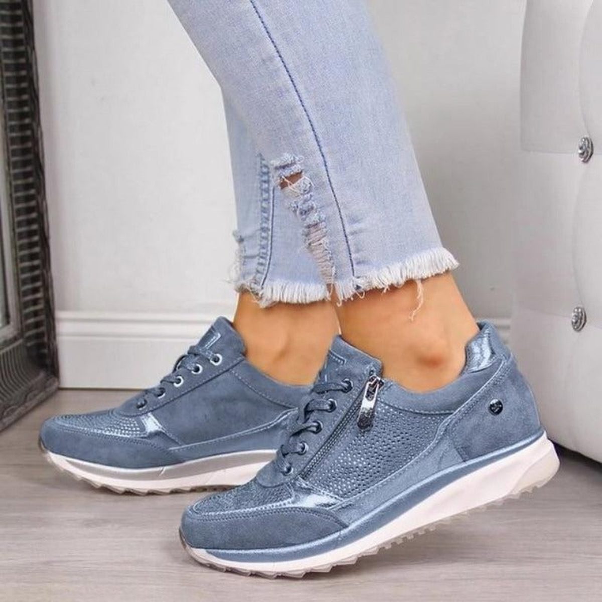 Colorful Platform Breathable Sneakers - Easy Pickins Store
