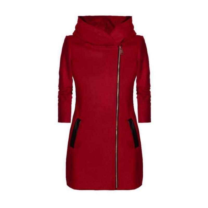 Plush Hooded Turtleneck Zipper Jacket - Easy Pickins Store