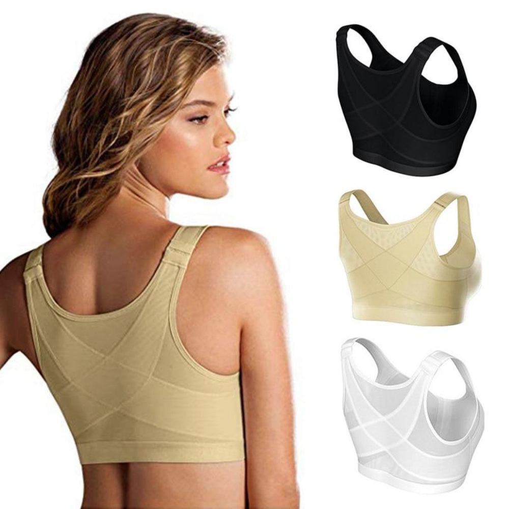 Posture Corrector Lift Up Bra Women Shockproof Sports Support Fitness Vest Bras Breathable Underwear Cross Back Corset Bra S 5XL - Easy Pickins Store