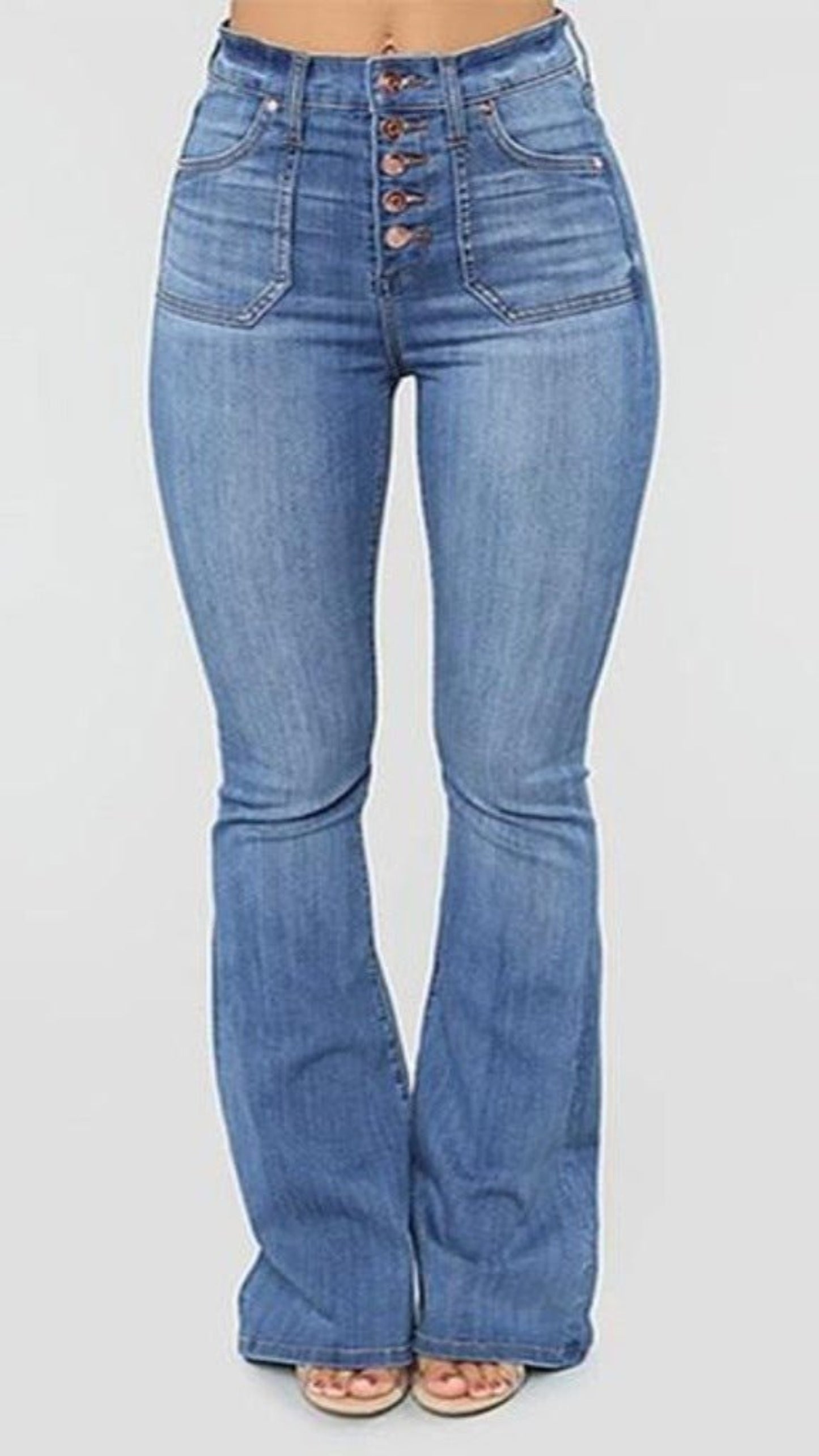 Push Up Stretch Bottom High Waist Skinny Denim Jeans - Easy Pickins Store