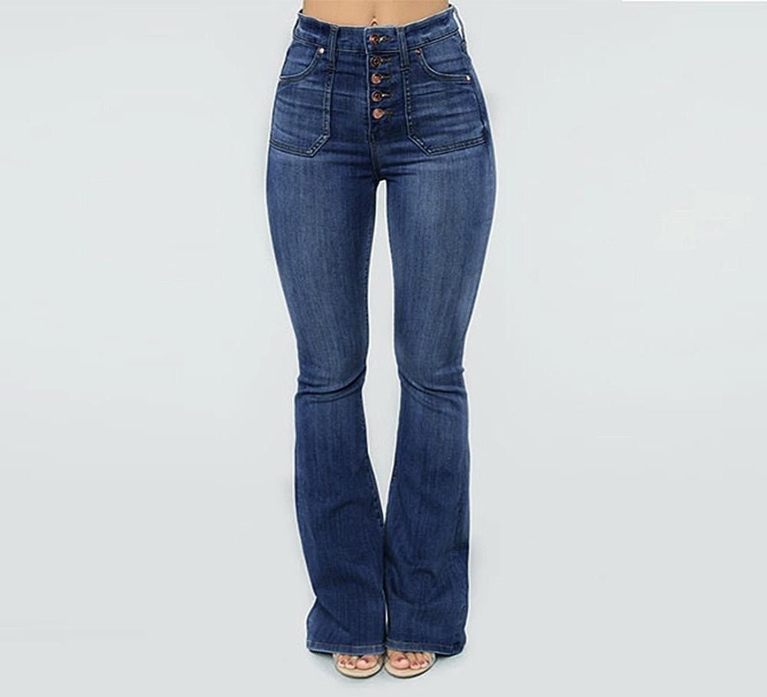Push Up Stretch Bottom High Waist Skinny Denim Jeans - Easy Pickins Store