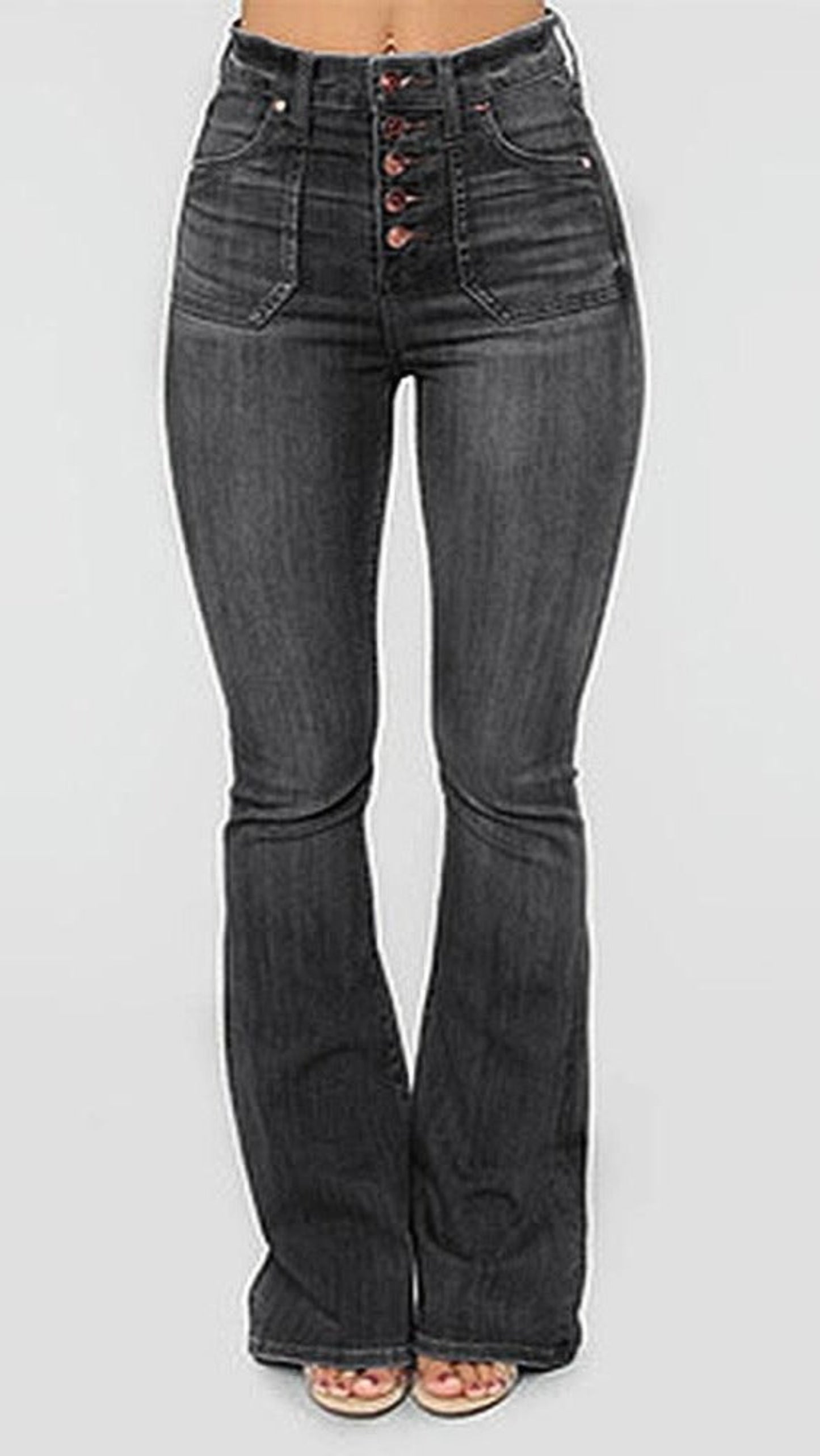 Push Up Stretch Bottom High Waist Skinny Denim Jeans - Easy Pickins Store