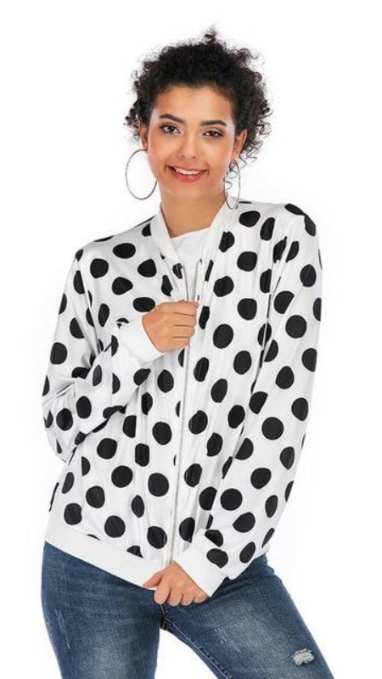 Retro Floral Printed Long Sleeve Outwear Bomber - Easy Pickins Store