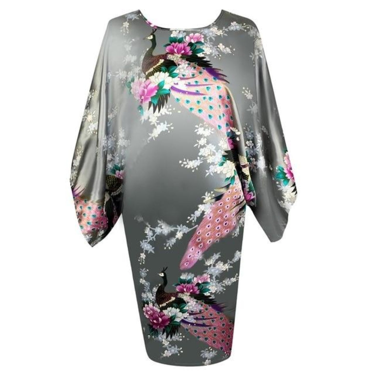 Satin Nightwear Nightgown Loose Bath Gown Nightdress Sleepwear Night Dress - Easy Pickins Store