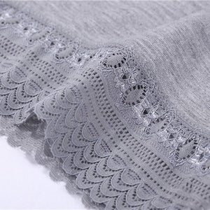 Seamless Lace Safety Pants Women Underwear Mid Waist Plus Size Panties Anti Light Safety Shorts - Easy Pickins Store