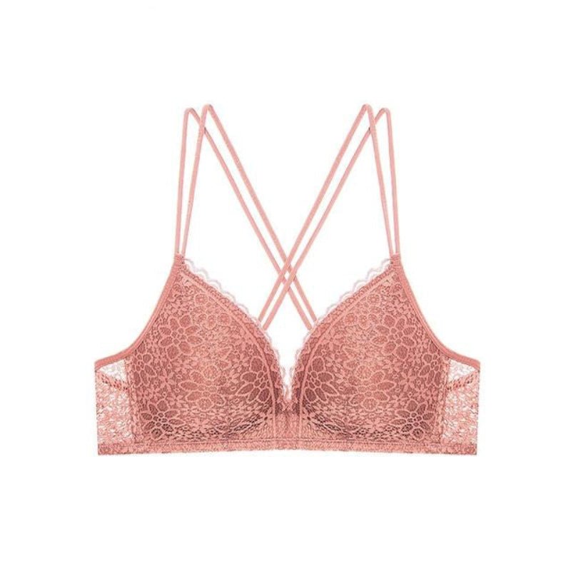 Seamless Push Up Lace Floral Bra Wire Free Adjustable - Easy Pickins Store