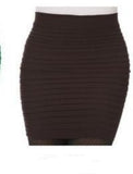 Short Skirt High Waist Candy Color Plus Sizes Elastic Pleated - Easy Pickins Store