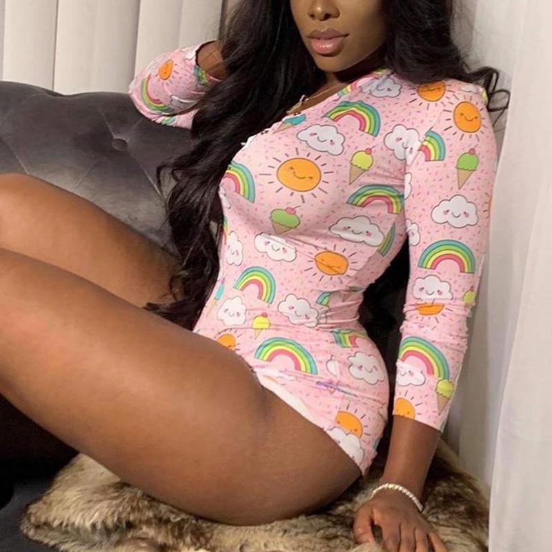 Sleepwear Pajama Nightwear Short Romper - Easy Pickins Store