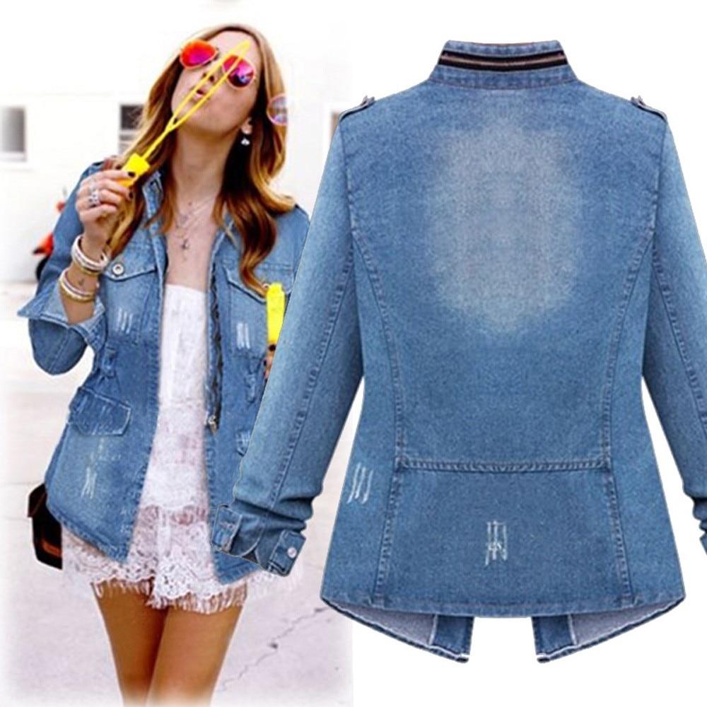 Slim Denim Jeans Pocket Zipper Jacket - Easy Pickins Store