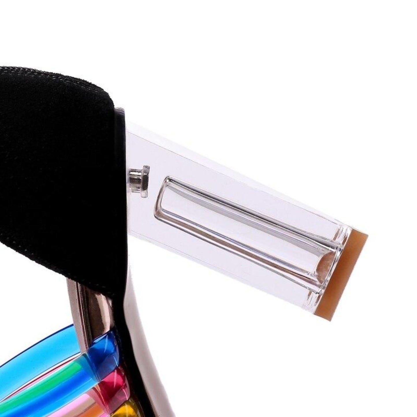 Suede Leather High Heels Rainbow Sandals - Easy Pickins Store