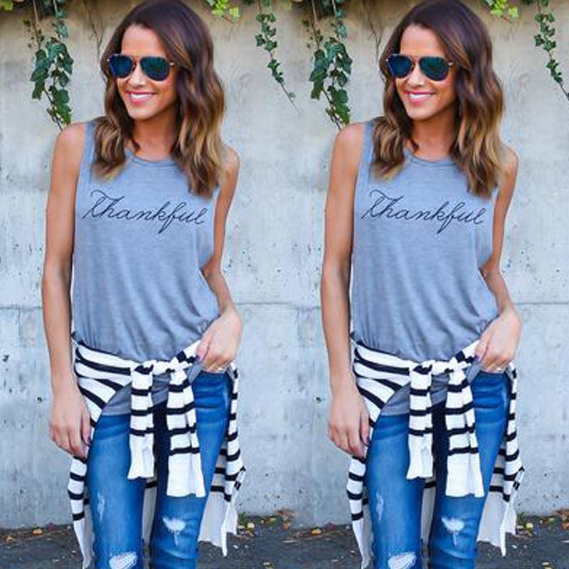 Thankful Sleeveless T-Shirt - Easy Pickins Store
