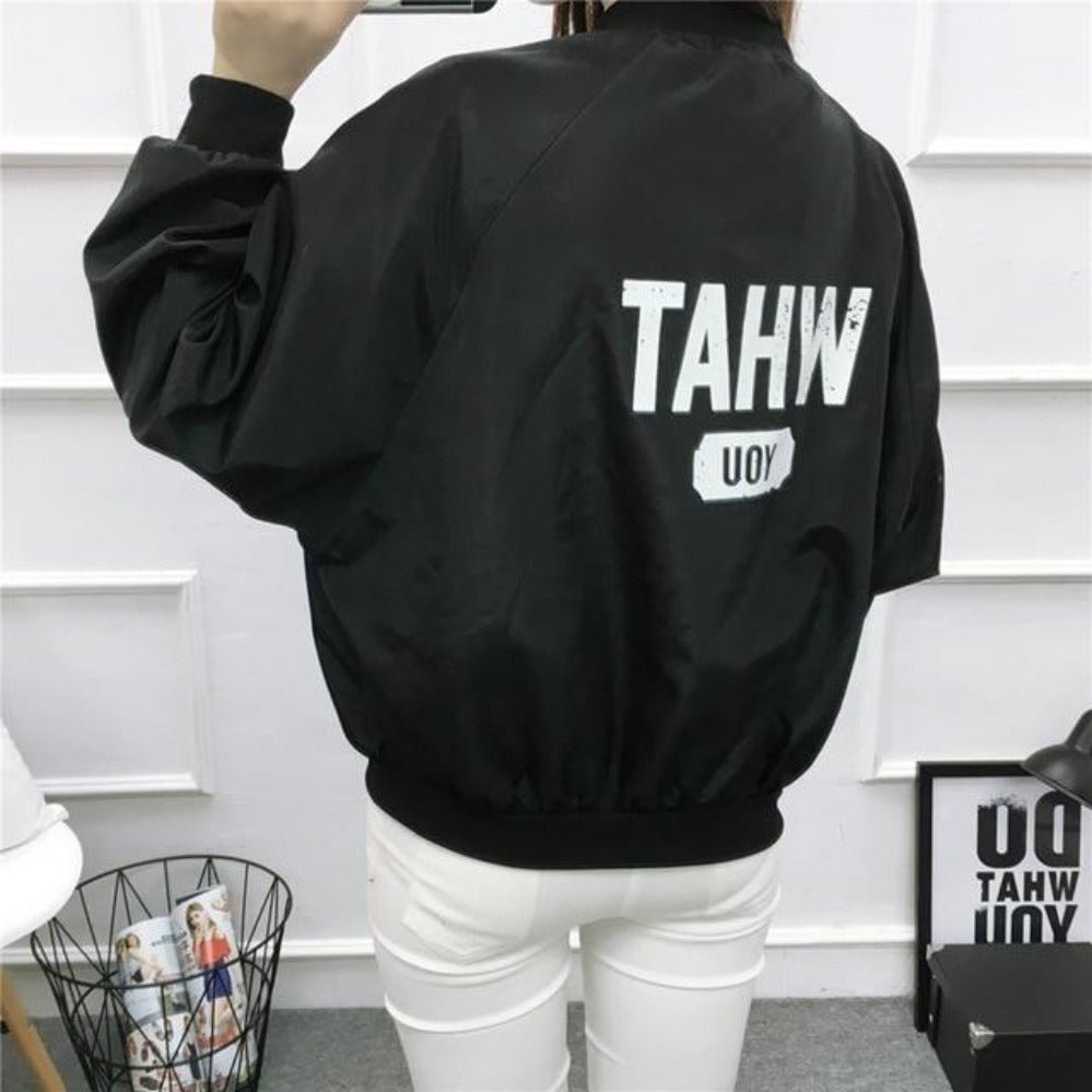 Thin Windbreaker Outwear Bomber Baseball Jacket - Easy Pickins Store