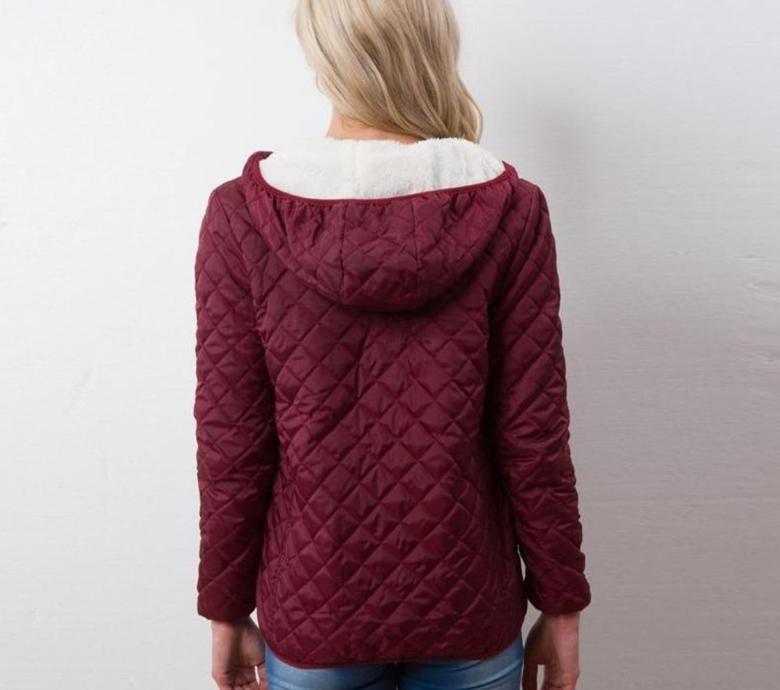 Velvet Hooded Cotton Zipper Jacket - Easy Pickins Store