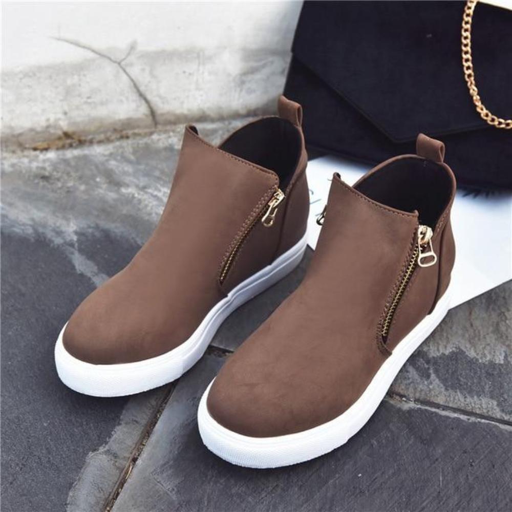 Vulcanize Sneakers High Top Flat Trainers - Easy Pickins Store