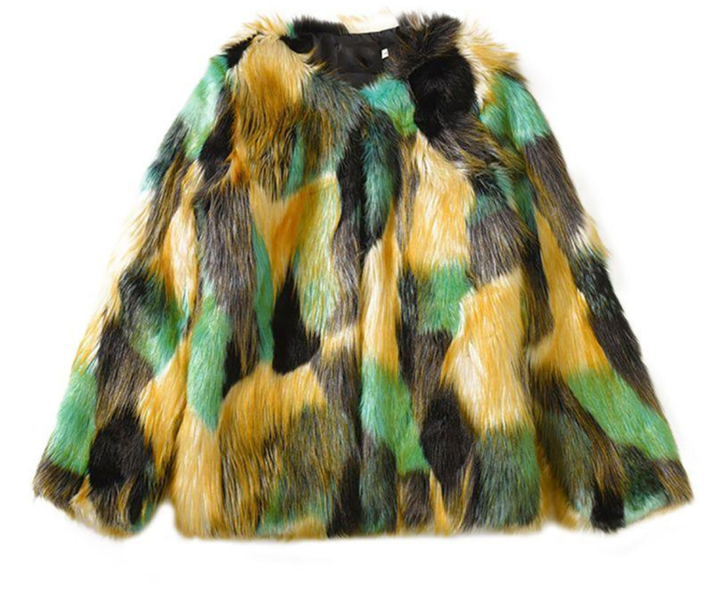 Warm Colorful Faux Fur Chic Jacket Cardigan - Easy Pickins Store