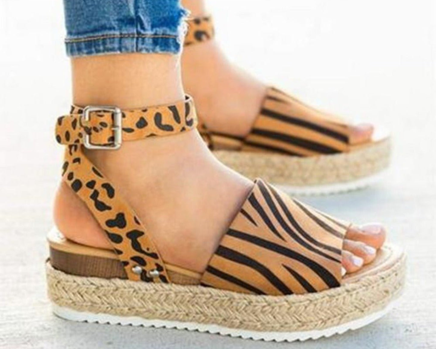 Wedges Flop Middle Heels Sandals - Easy Pickins Store