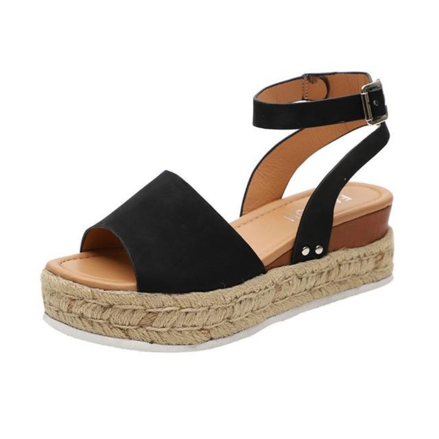 Wedges Sandals High Heels Flop Platform Thick Bottom - Easy Pickins Store