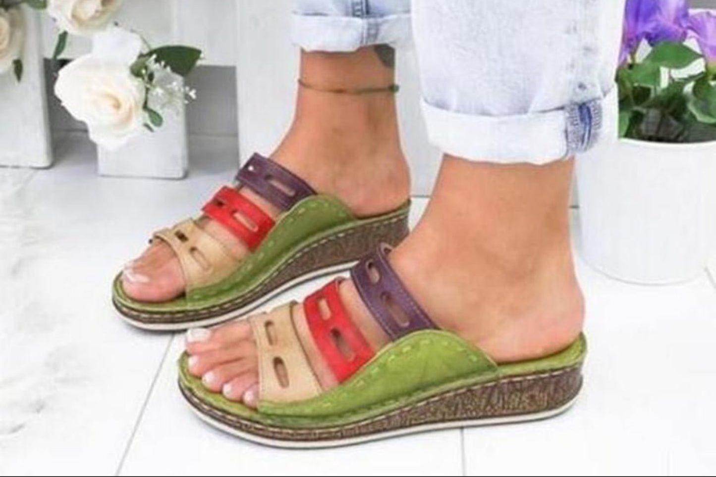 Women Summer Open Toe Gladiator Wedge Sandals - Easy Pickins Store
