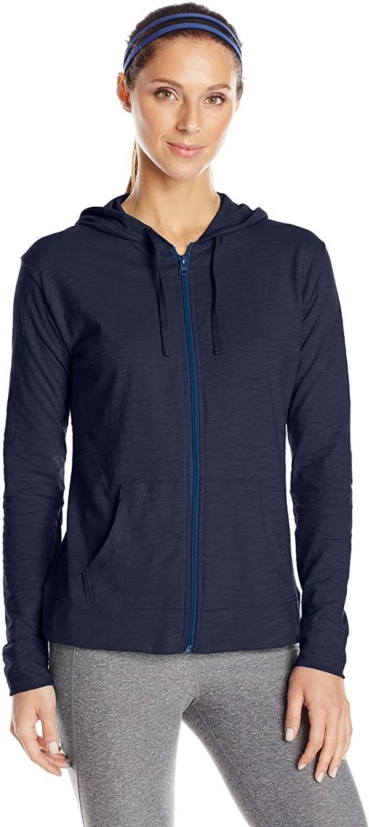 Women's Jersey Full Zip Hoodie Activewear - Easy Pickins Store