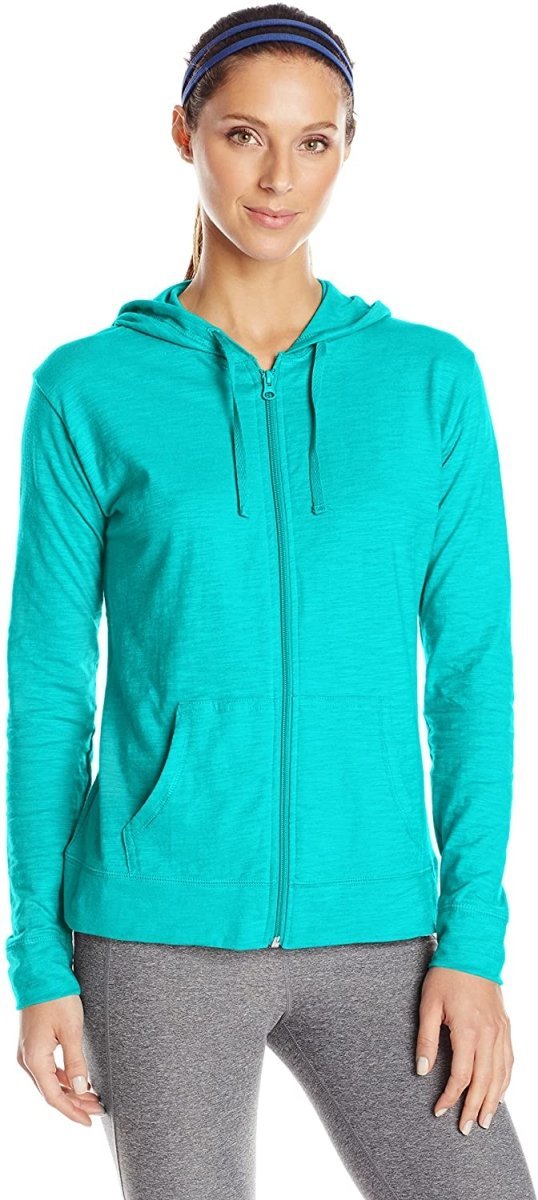Women's Jersey Full Zip Hoodie Activewear - Easy Pickins Store