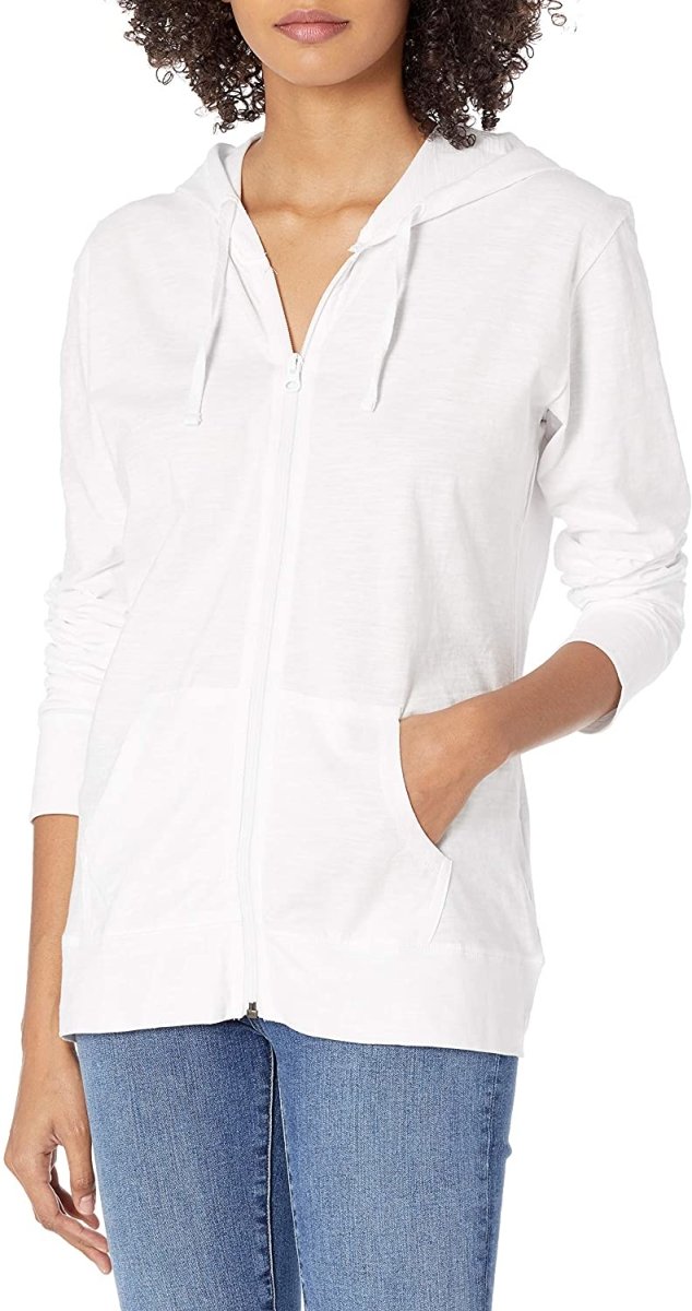 Women's Jersey Full Zip Hoodie Activewear - Easy Pickins Store