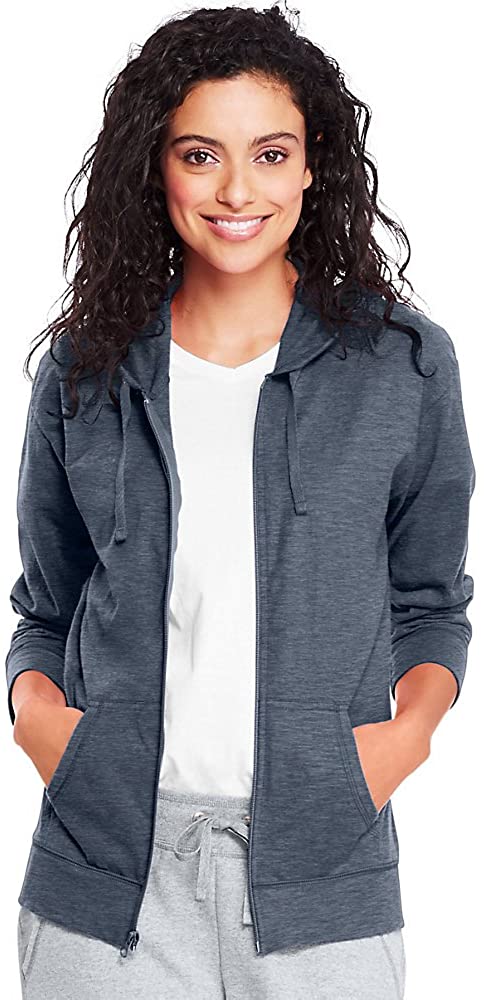 Women's Jersey Full Zip Hoodie Activewear - Easy Pickins Store