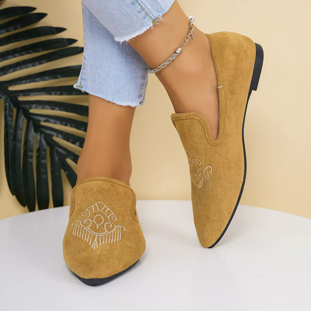 Point Toe Slip-On Flats | Easy Pickins