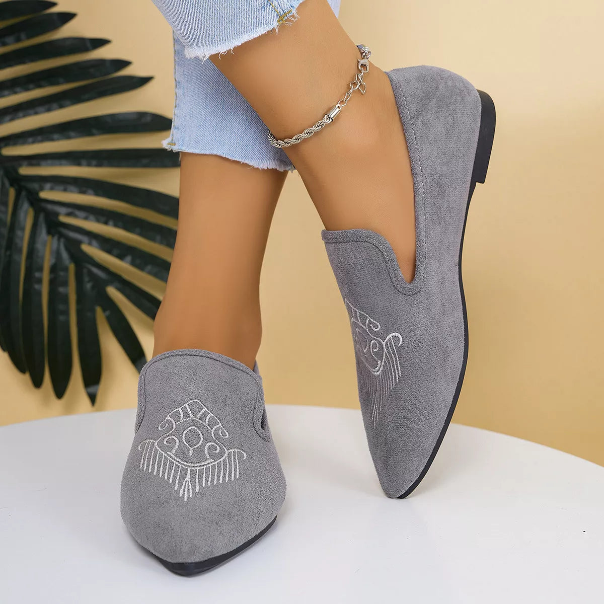 Point Toe Slip-On Flats | Easy Pickins