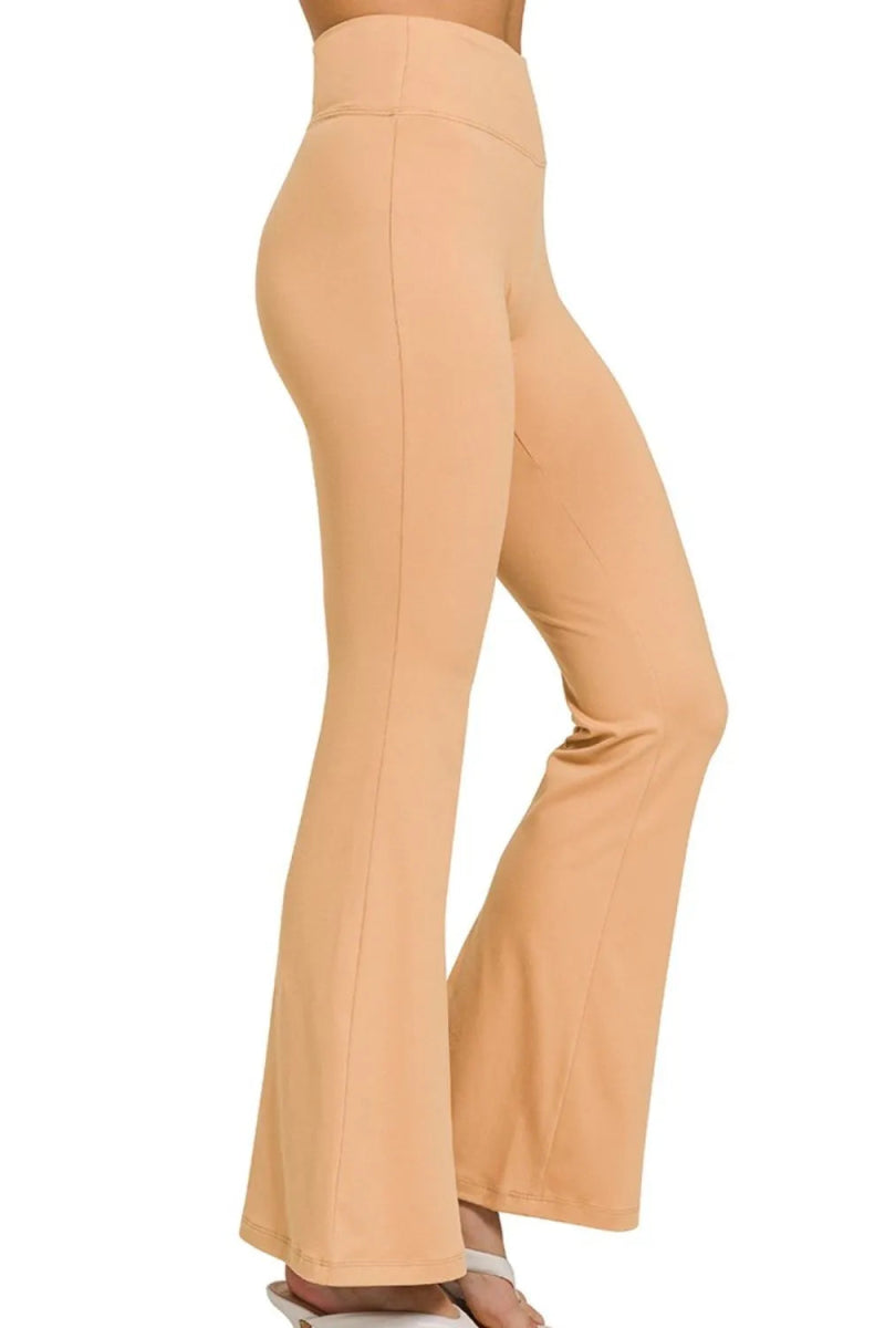 Buttery Soft Flare Leg High Waist Yoga Pants - Easy Pickins Store