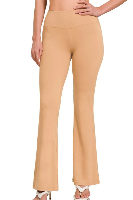 Buttery Soft Flare Leg High Waist Yoga Pants - Easy Pickins Store