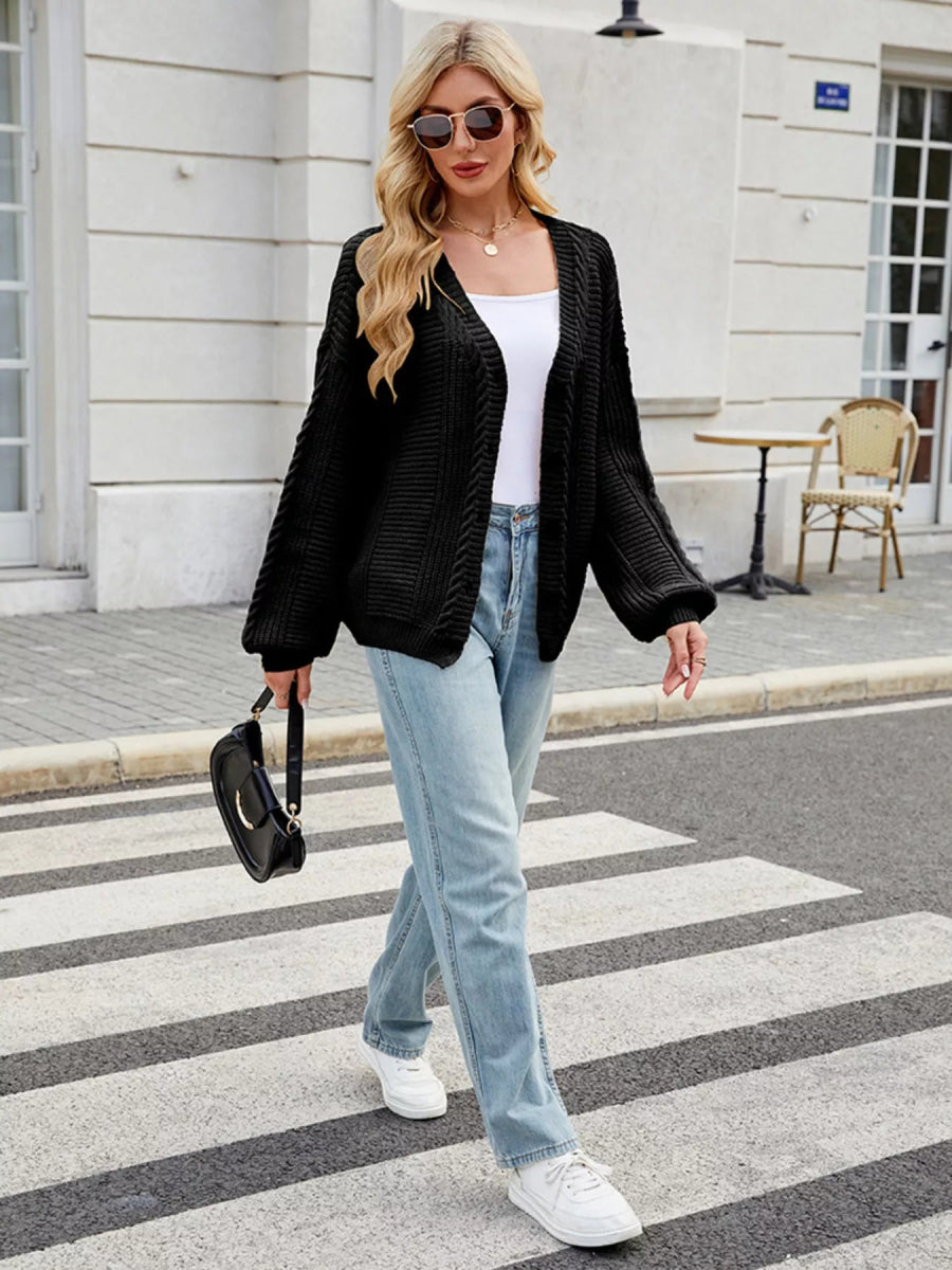 Button Up Long Sleeve Cardigan - Easy Pickins Store