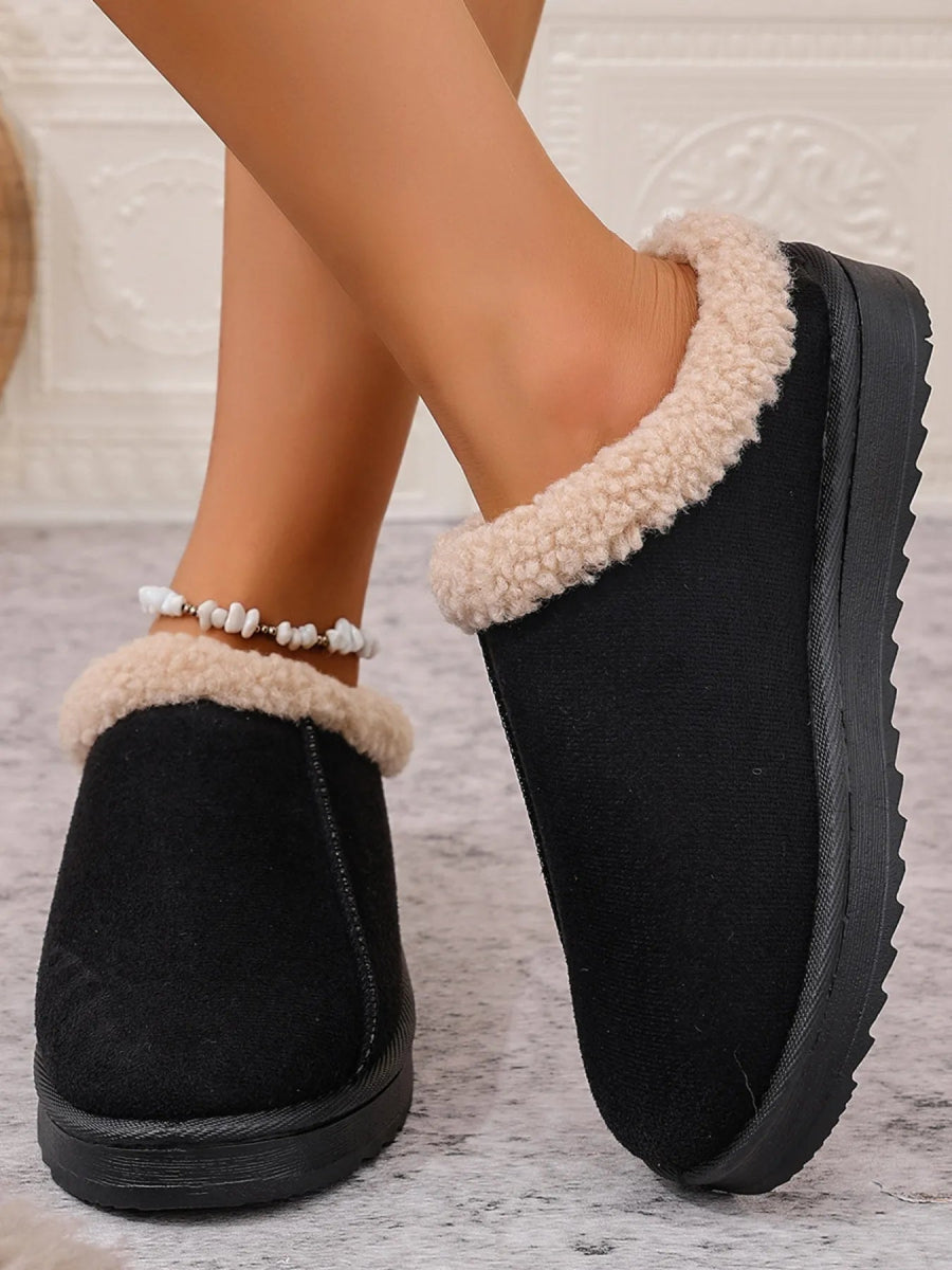 Cozy Faux Fur Lined Slippers - Easy Pickins Store
