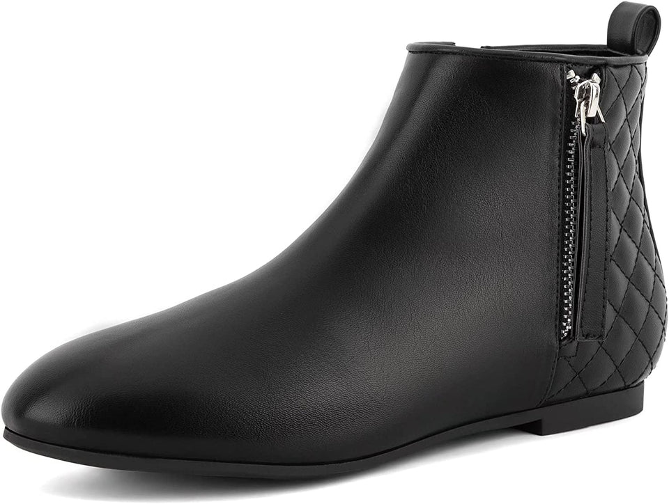 Classic Flat Heel Ankle Boots