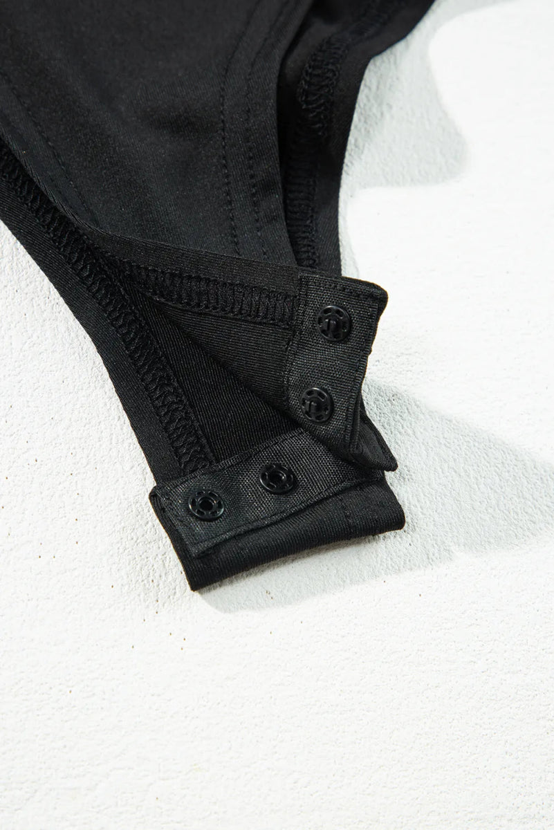 Eyelet Lace Long Sleeve Bodysuit - Easy Pickins Store