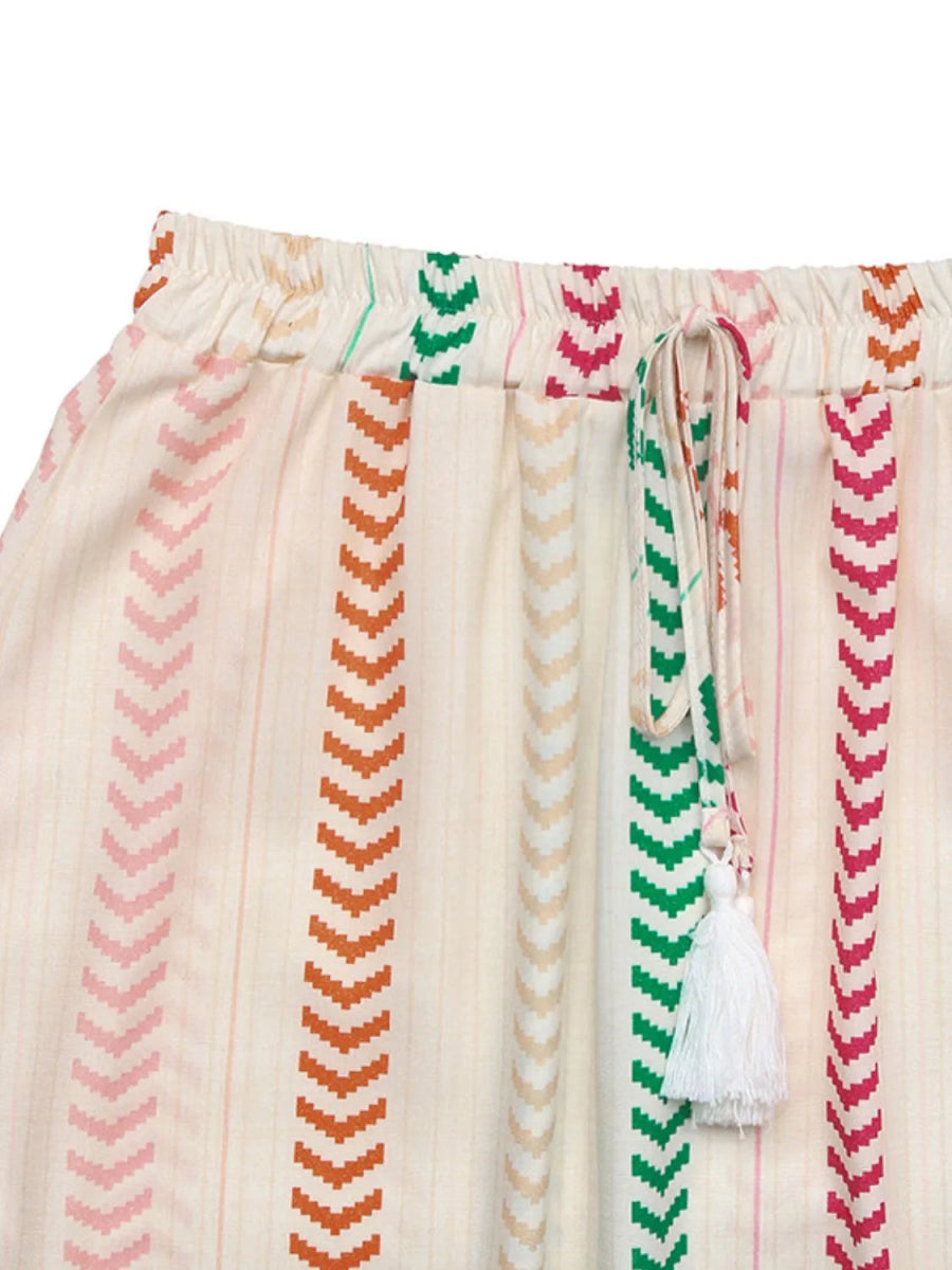 Frill Printed Maxi Skirt - Easy Pickins Store
