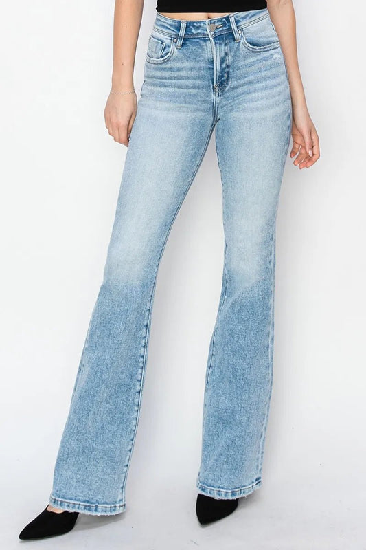 High Rise Fit Flare Bootcut Jeans - Easy Pickins Store