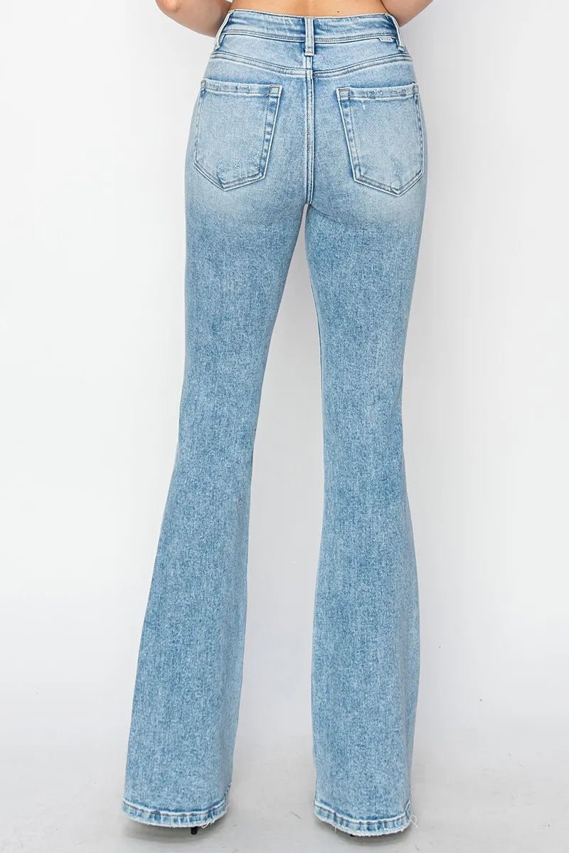 High Rise Fit Flare Bootcut Jeans - Easy Pickins Store