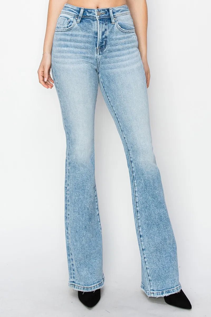 High Rise Fit Flare Bootcut Jeans - Easy Pickins Store